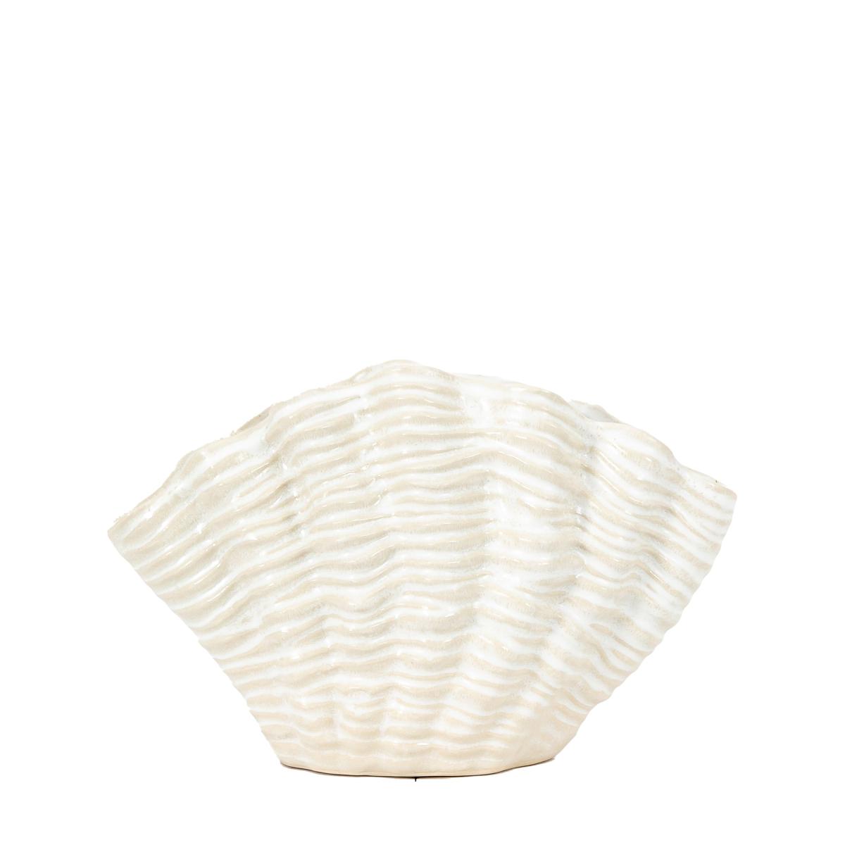 Clam Vase Small - Reactive White – image 2