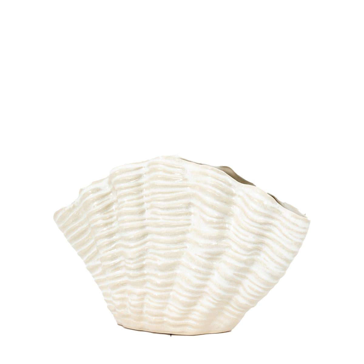 Clam Vase Small - Reactive White – image 6