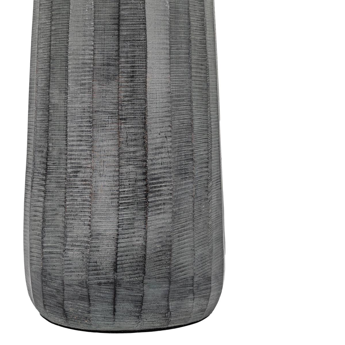 Enya Medium Bottle Vase - Antique Grey – image 5