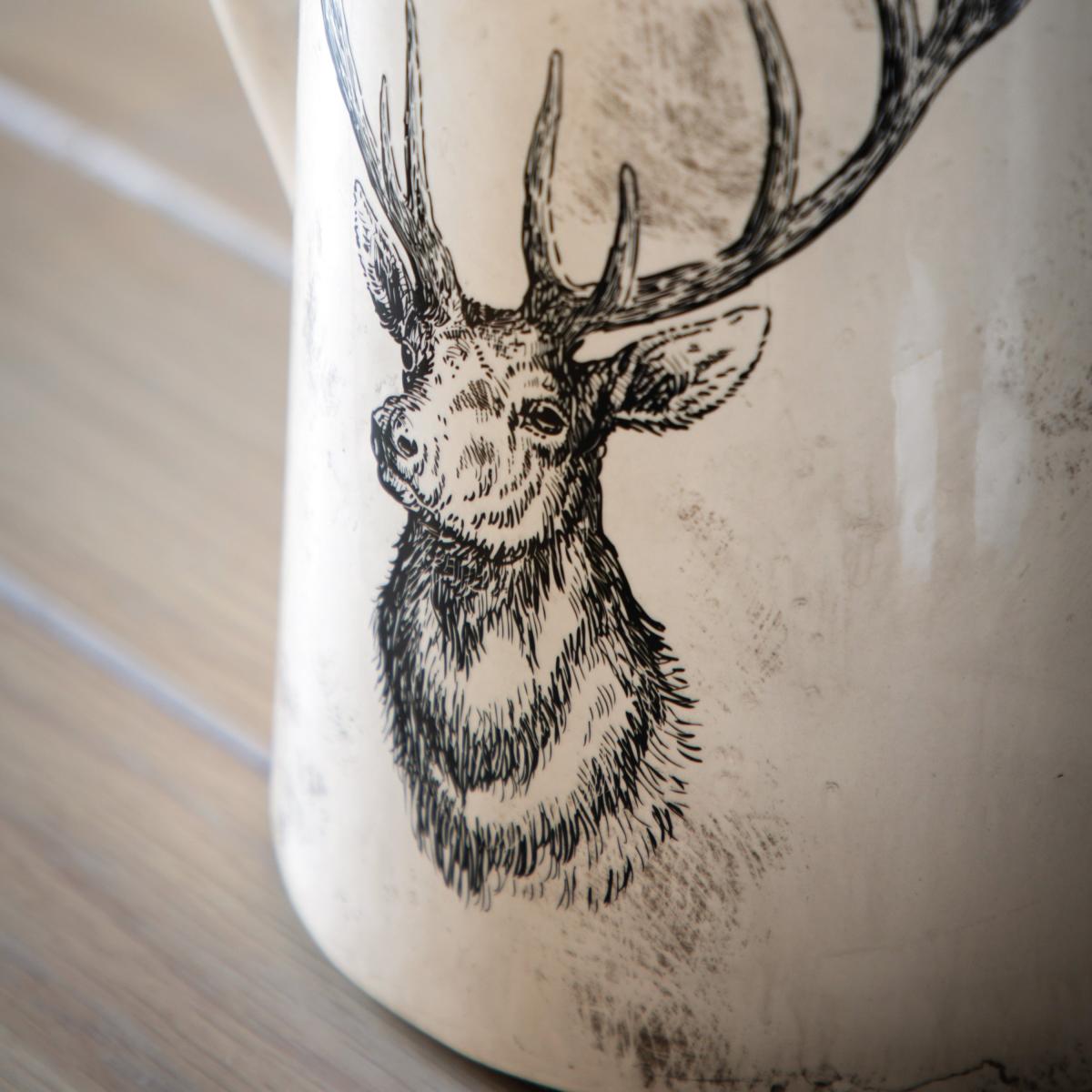 Stag Medium Pitcher Vase – image 3