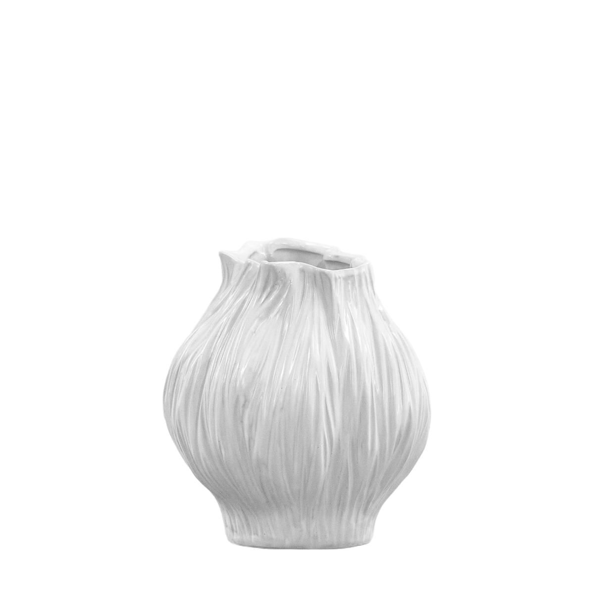 Flora Medium Vase - White – image 5