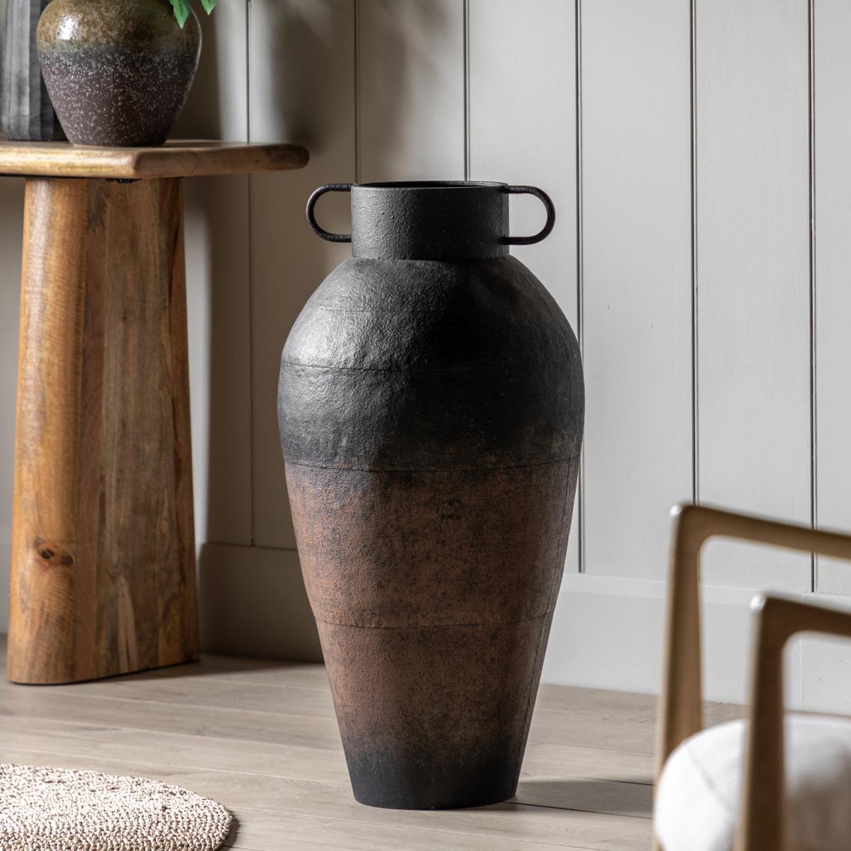 Teide Large Metal Vase – image 1