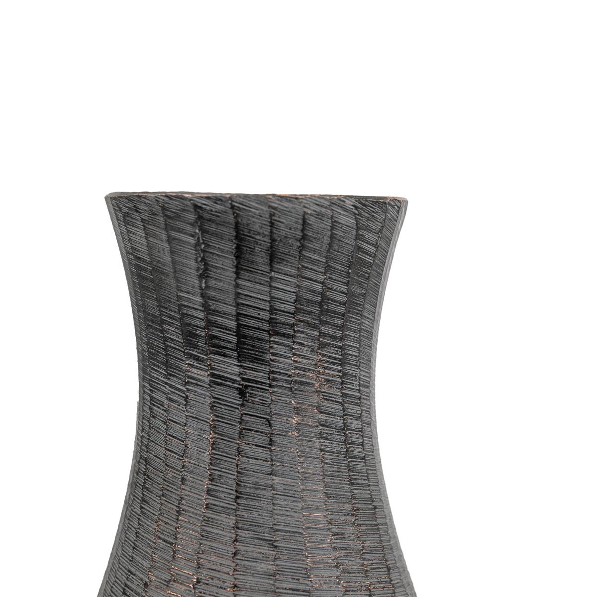 Enya Small Fluted Vase - Antique Grey – image 4