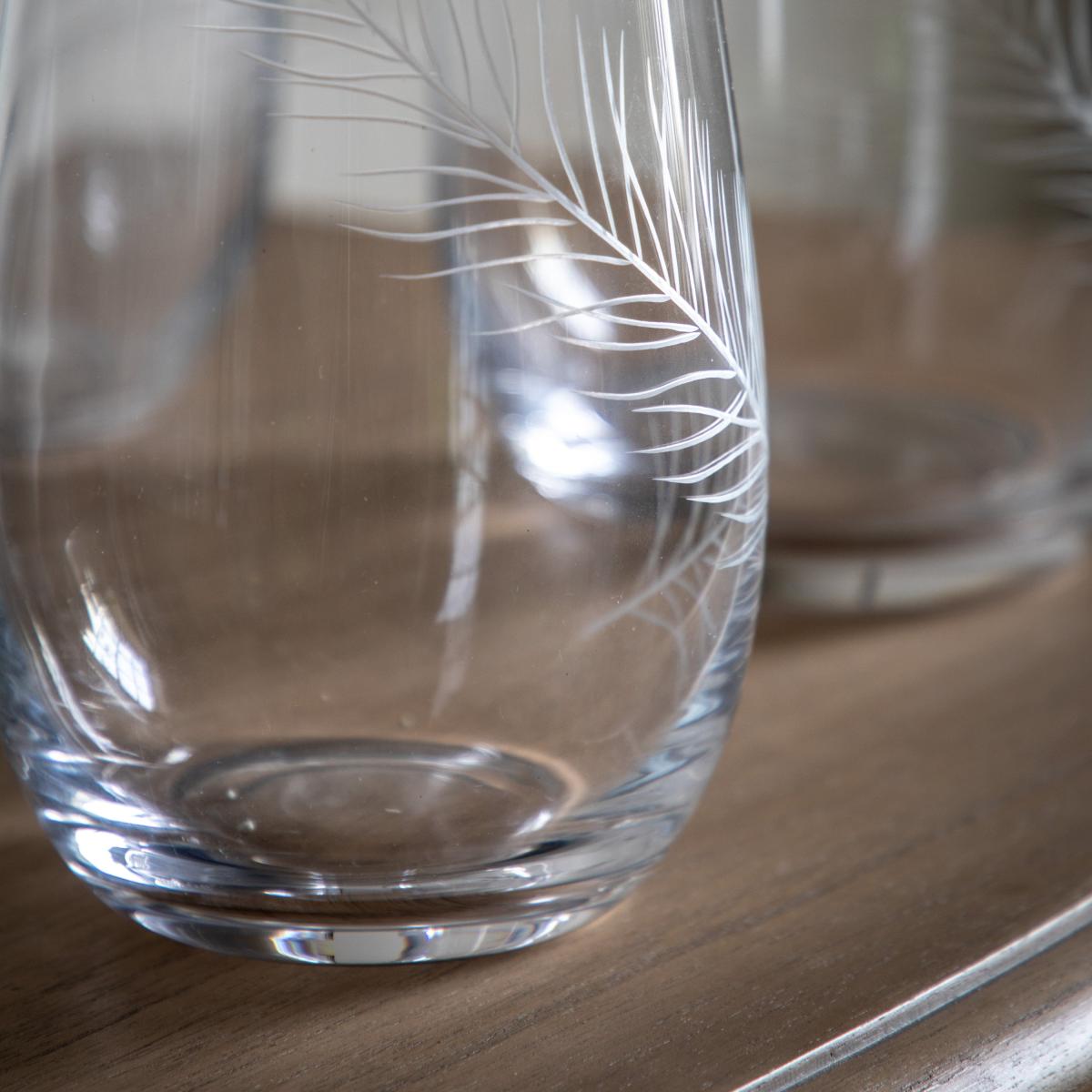 Feather Large Vase - Clear – image 3