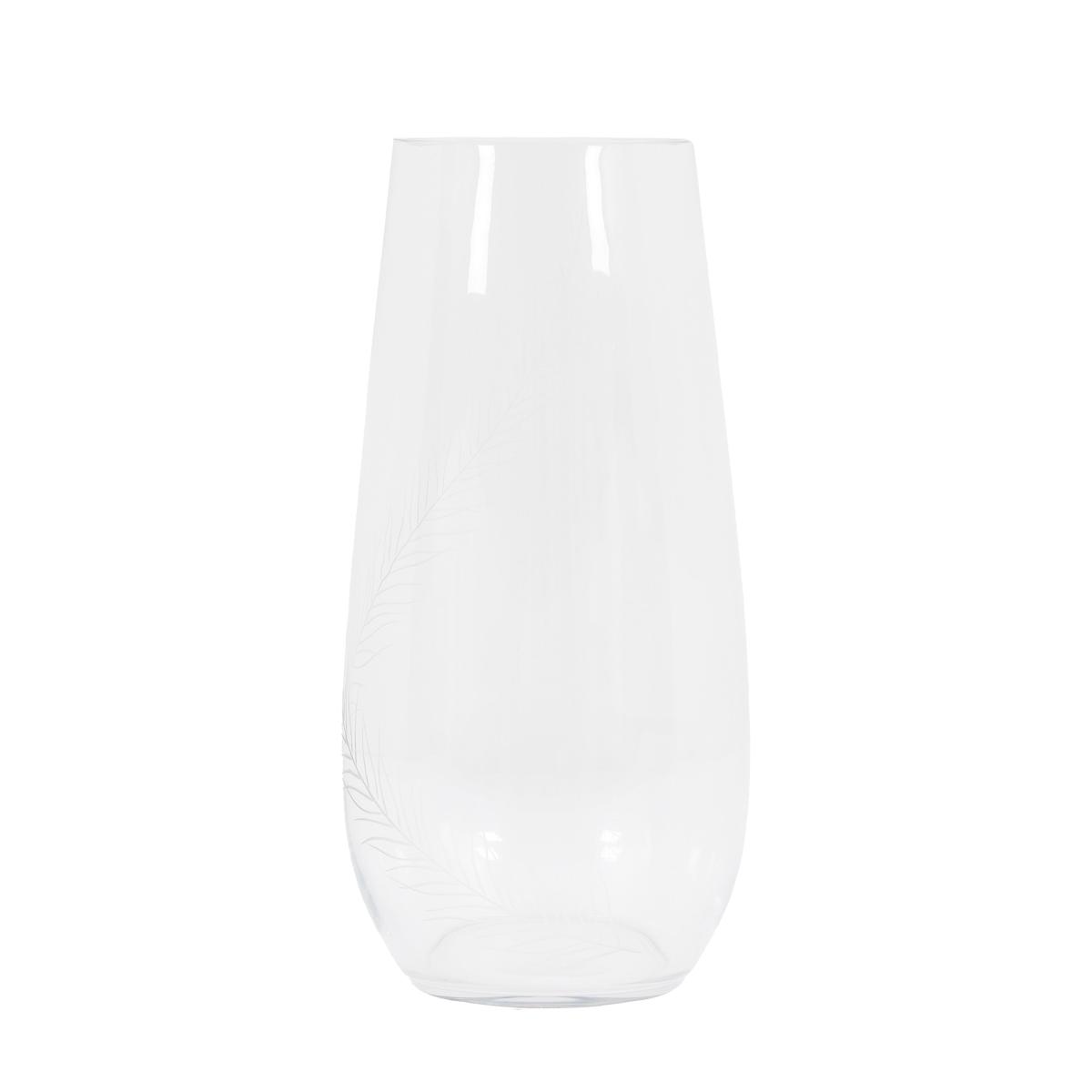 Feather Large Vase - Clear – image 4