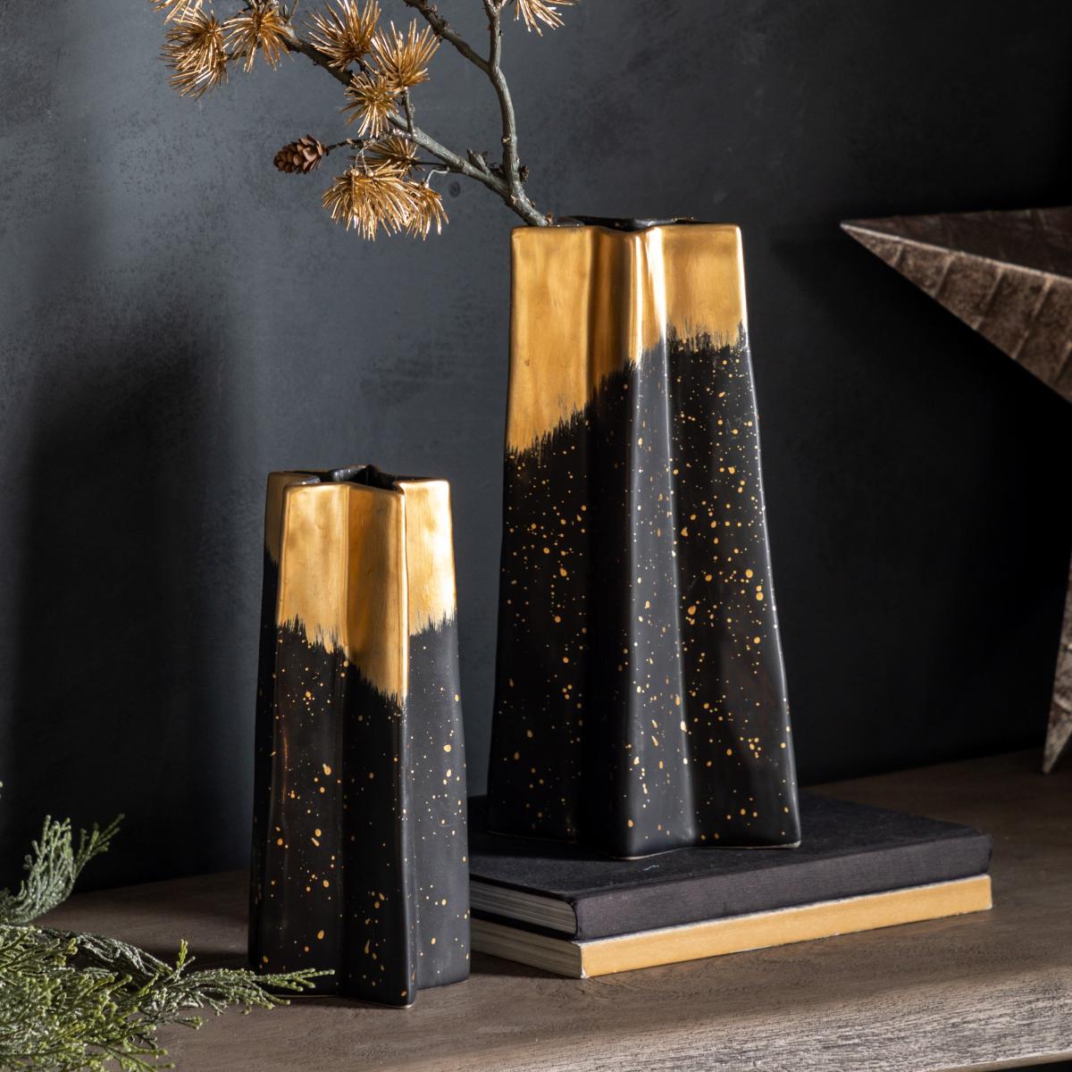 Shooting Star Large Vase - Black – image 1