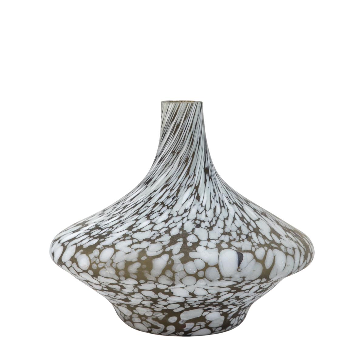 Aditya Wide Vase - Mottled Brown – image 2