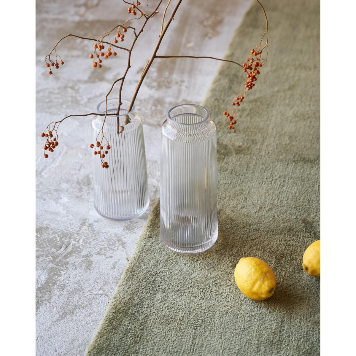 Claudia transparent glass vase 30 cm – image 2