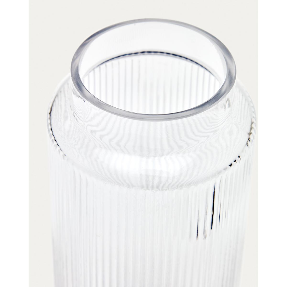 Claudia transparent glass vase 30 cm – image 3