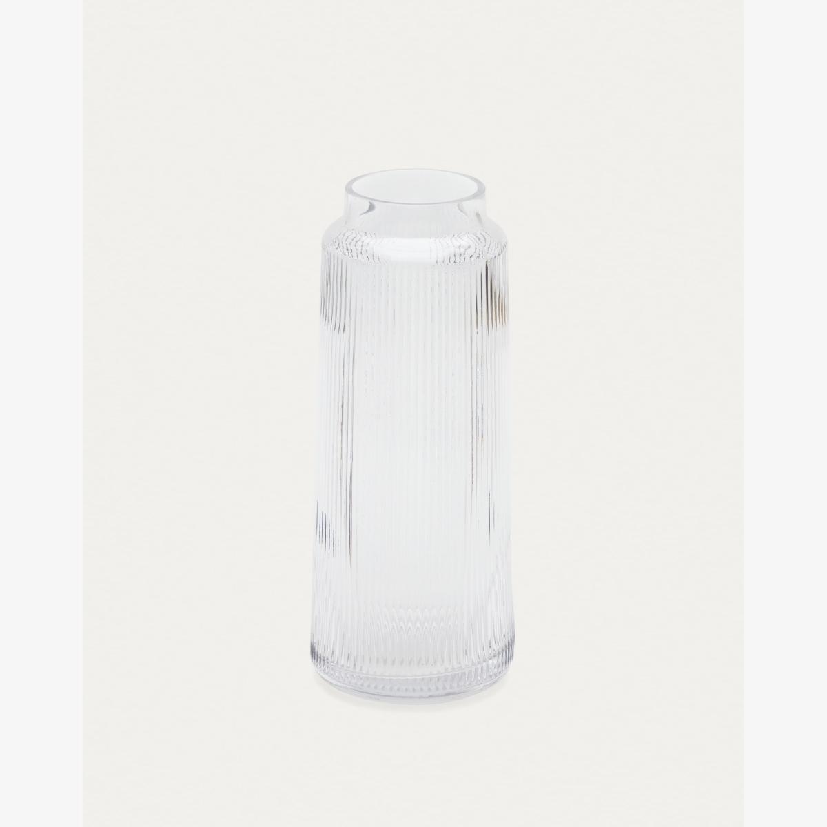 Claudia transparent glass vase 30 cm – image 1