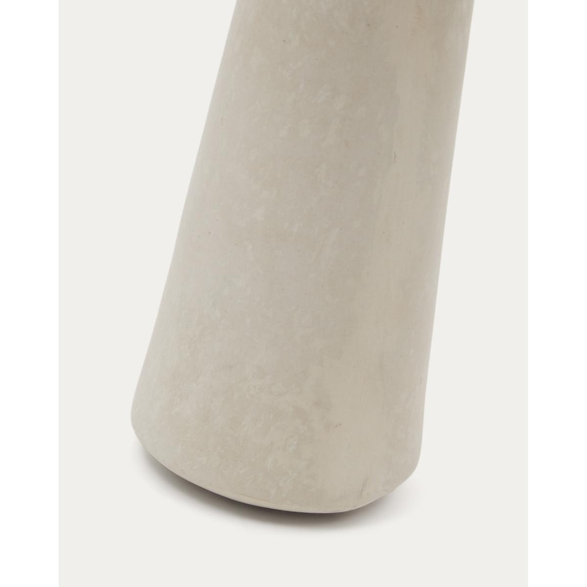 Silvara papier mâché vase in white 10 cm – image 3