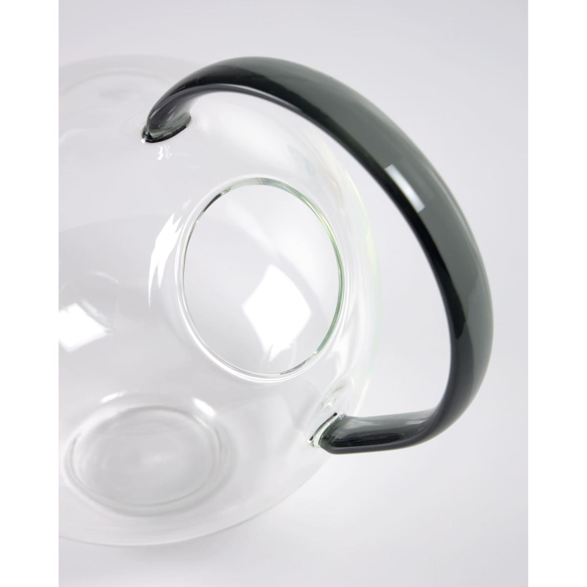 Duyen transparent and grey glass vase – image 3
