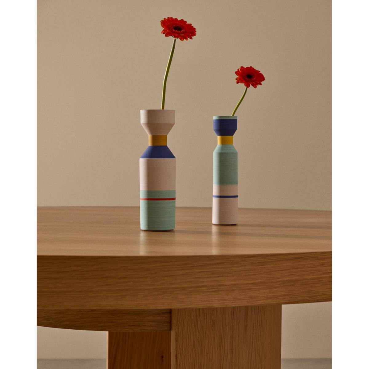 Elumi multicoloured ceramic vase 24 cm – image 2