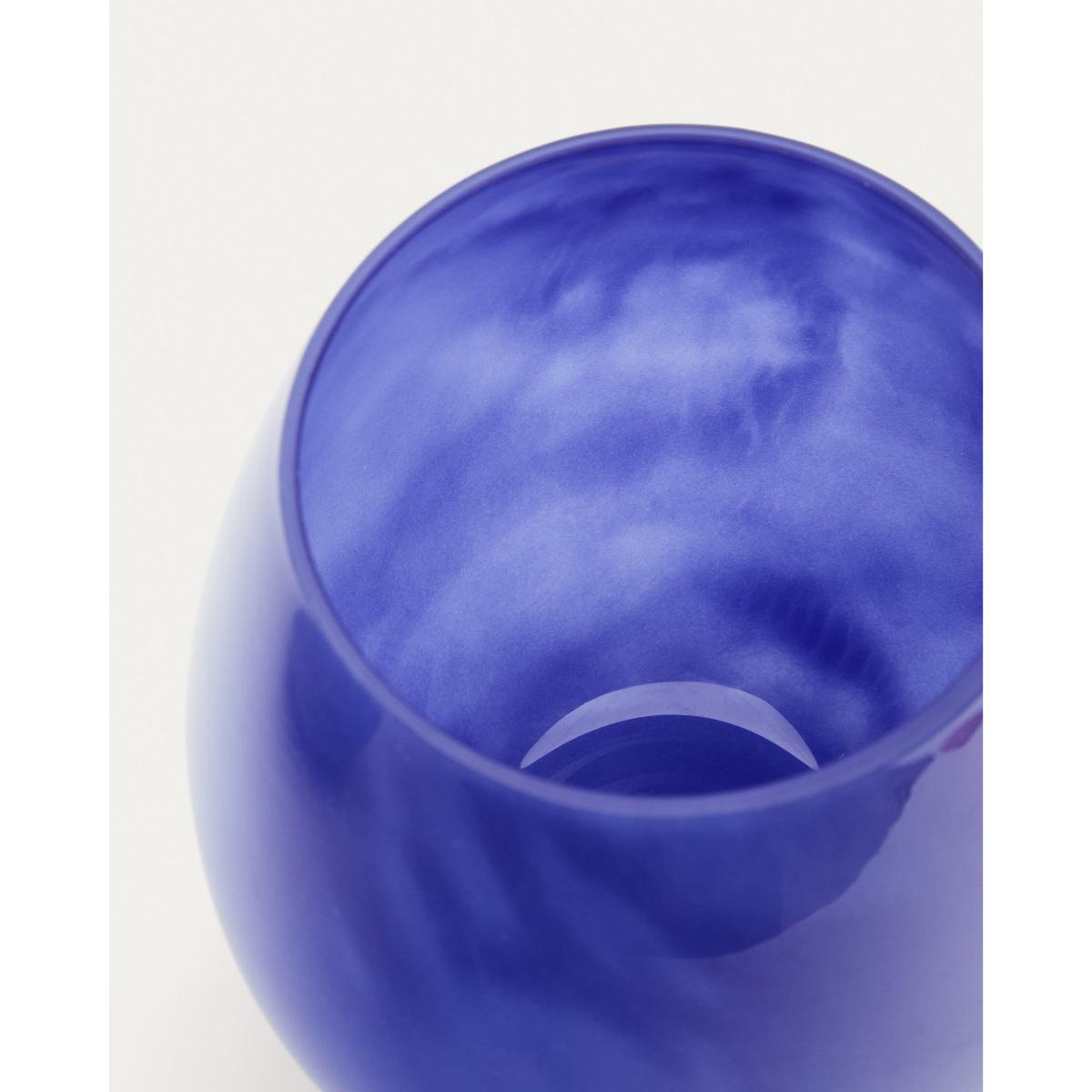 Kelse blue glass vase, 21 cm – image 2