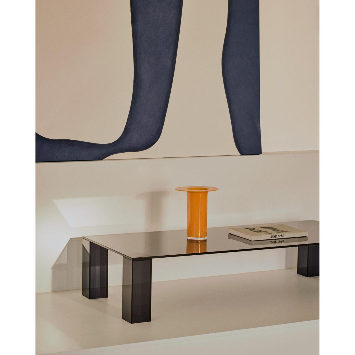 Kelse orange glass vase, 26 cm – image 2