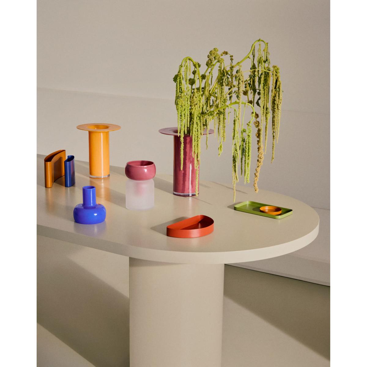 Kelse orange glass vase, 26 cm – image 4