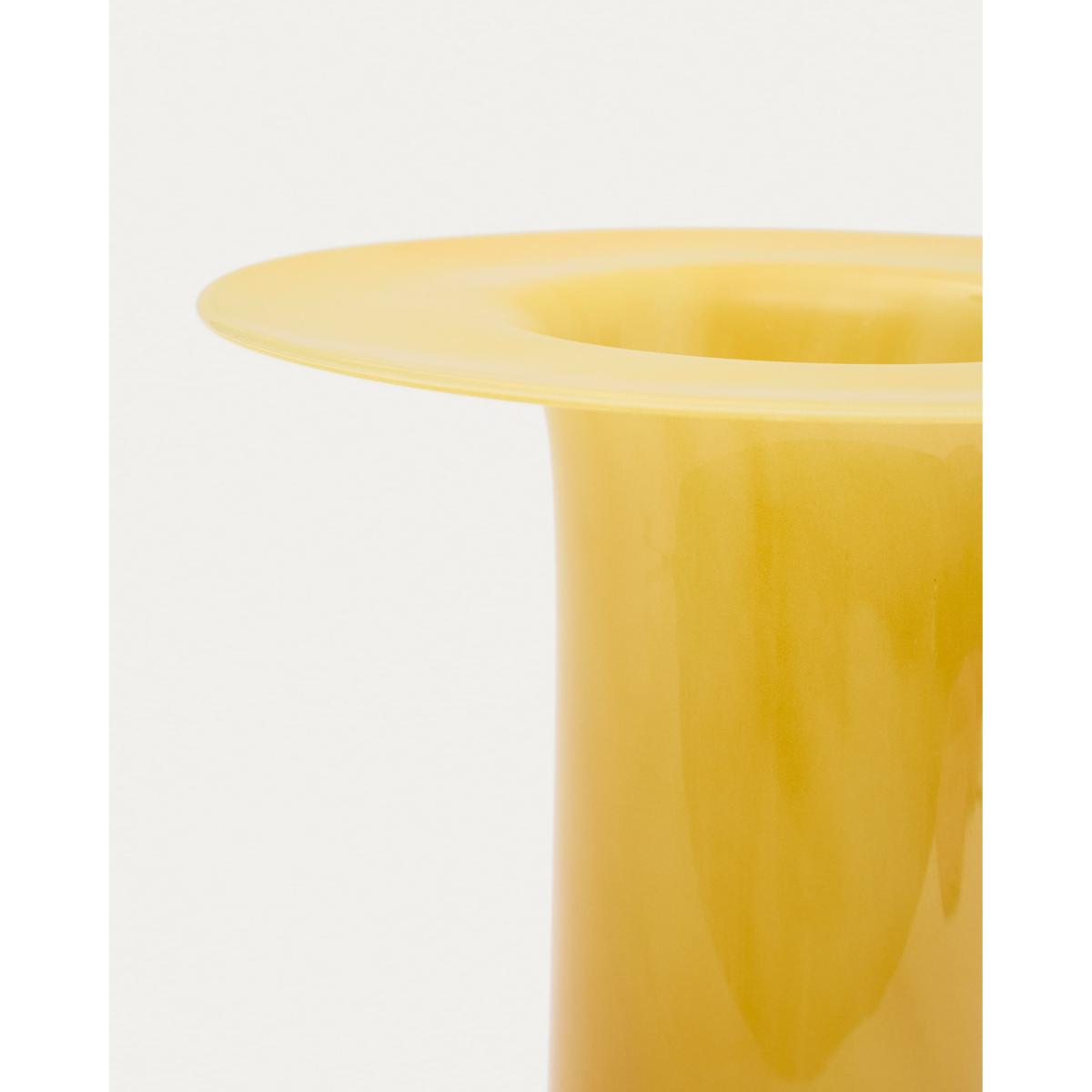 Kelse orange glass vase, 26 cm – image 5