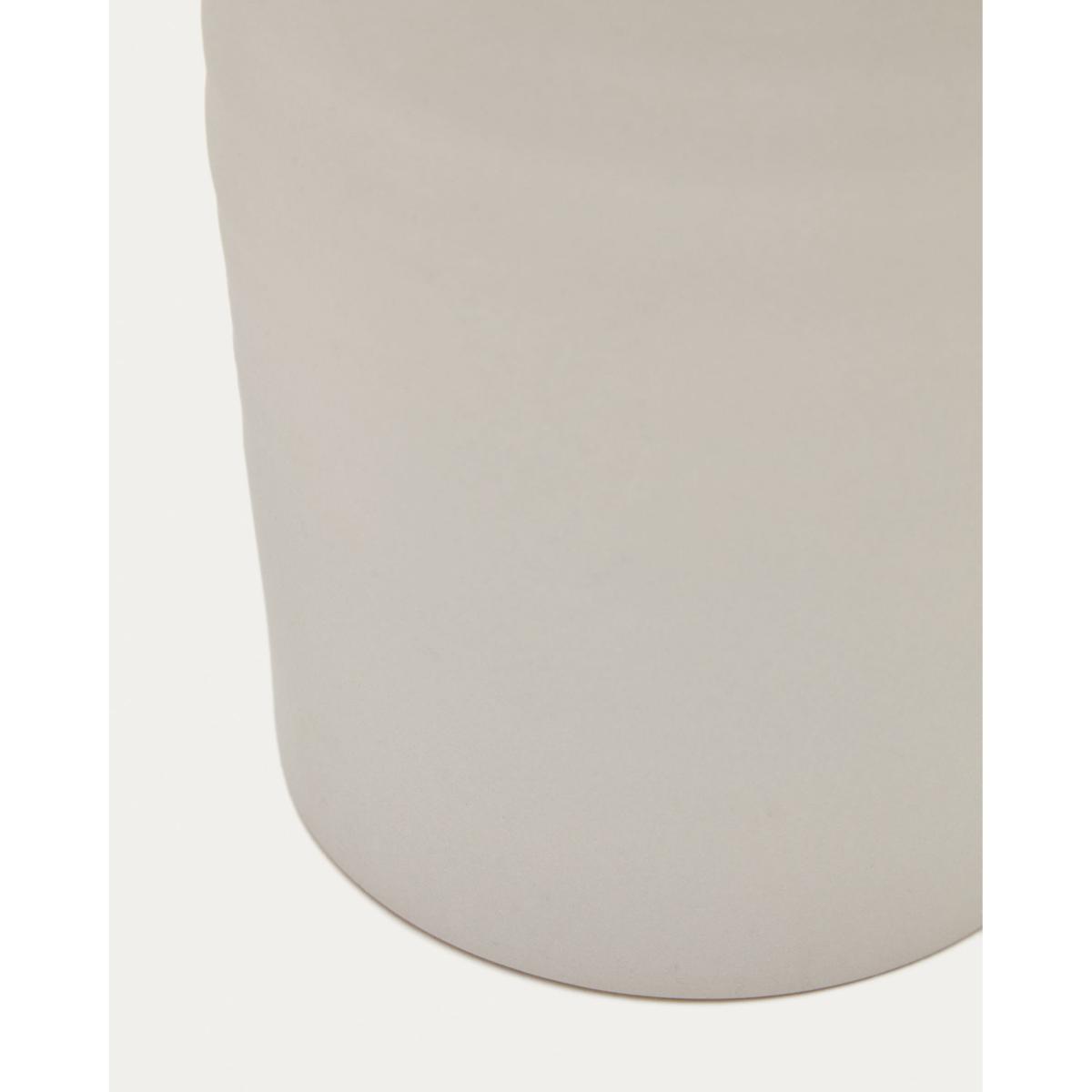Macae white ceramic vase Ø 27 cm – image 5