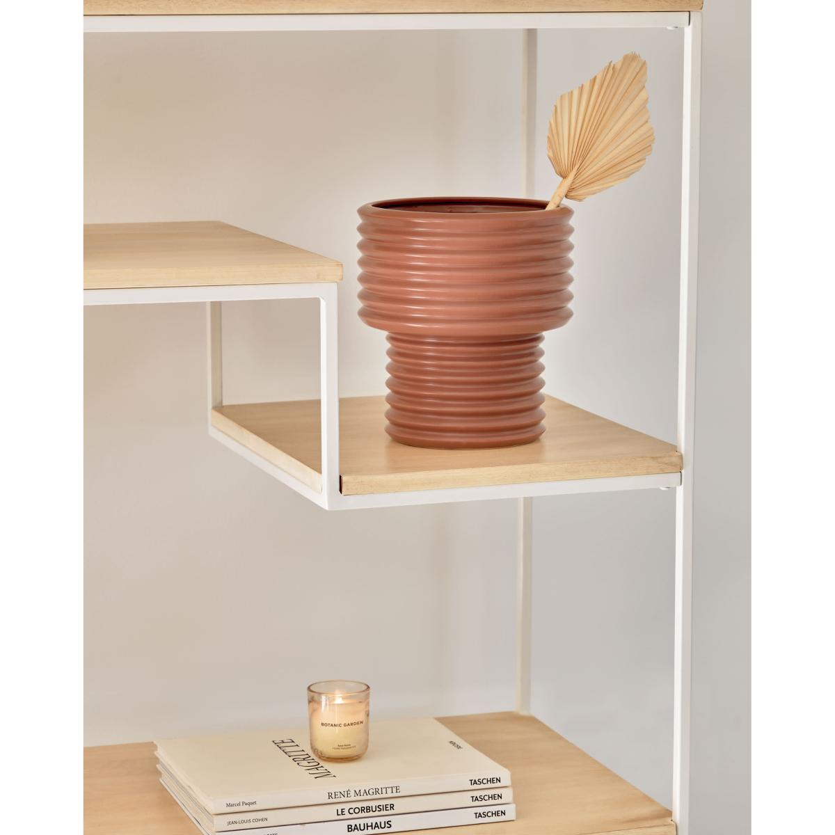 Aleray ceramic vase brown – image 2