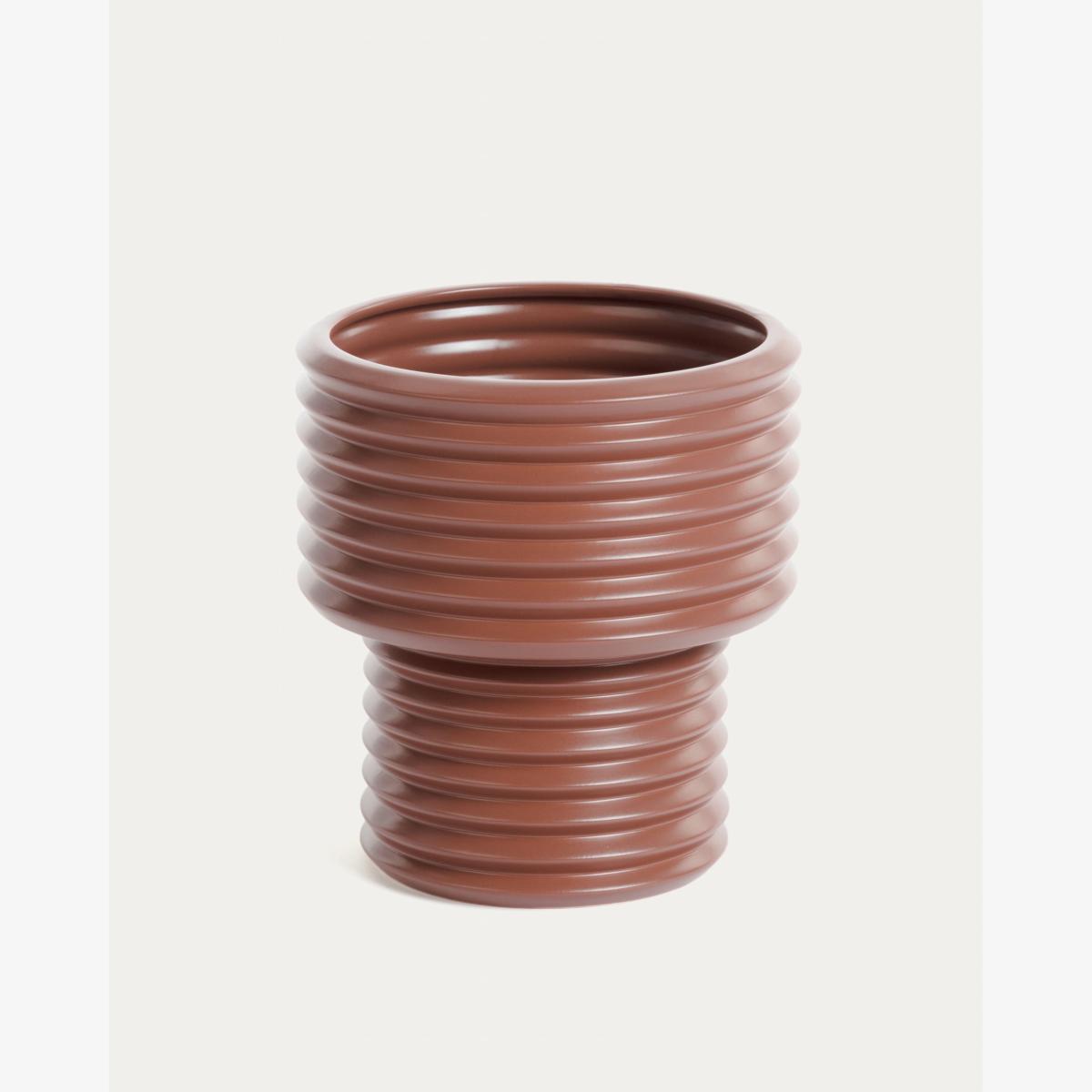 Aleray ceramic vase brown – image 1