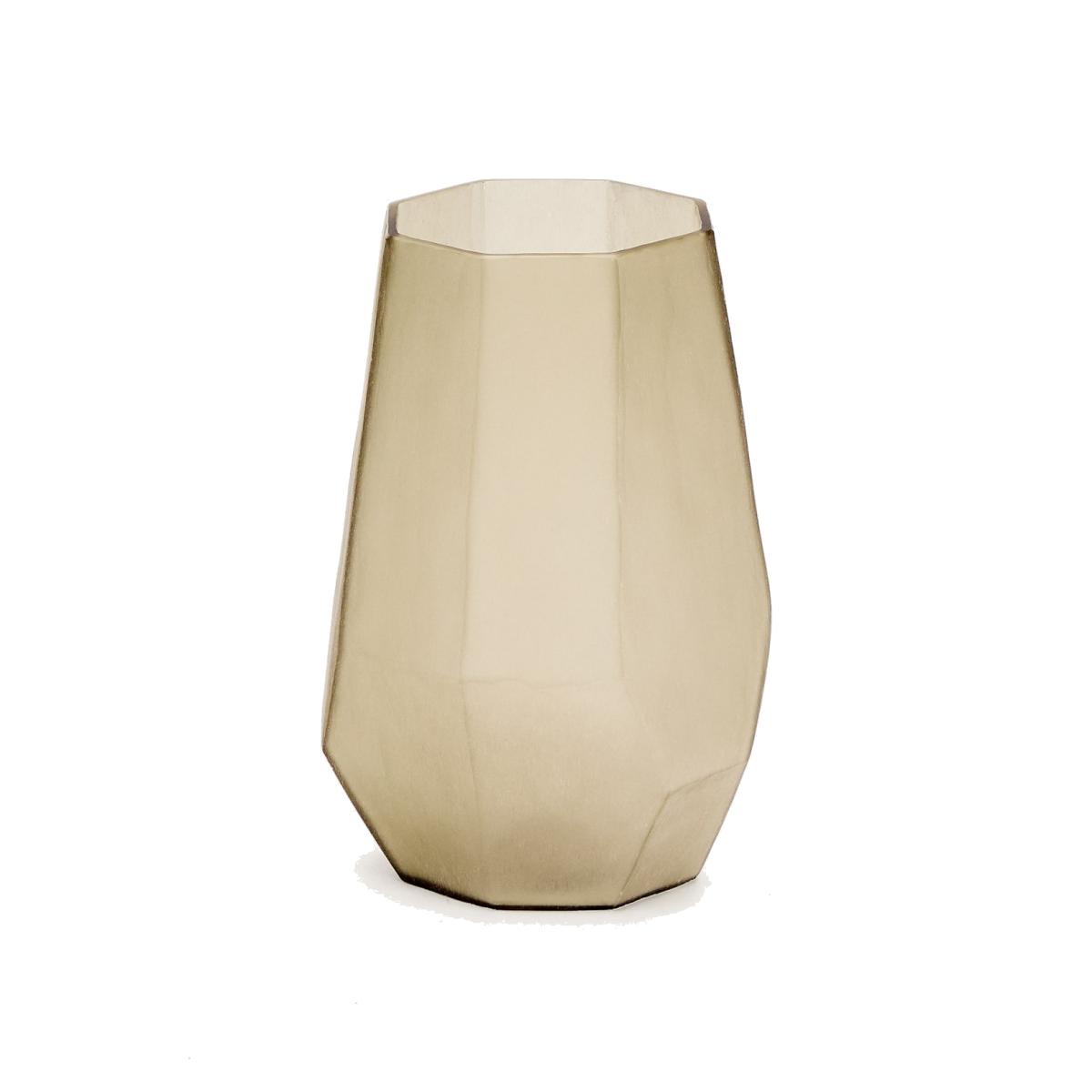 Arai grey, recycled-glass vase, 22 cm – image 1