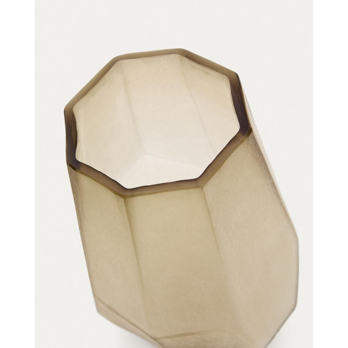 Arai grey, recycled-glass vase, 16.5 cm – image 2