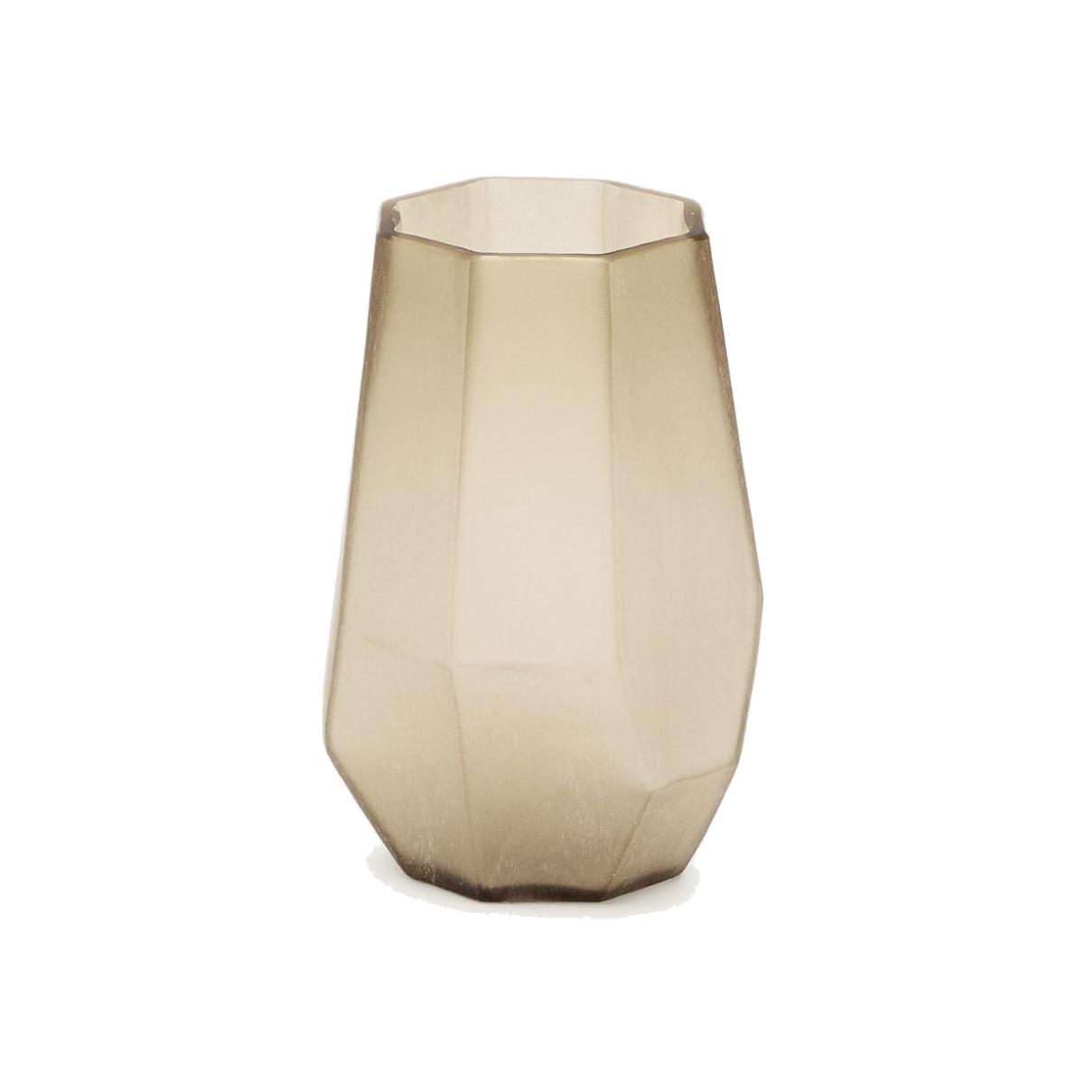 Arai grey, recycled-glass vase, 16.5 cm – image 1