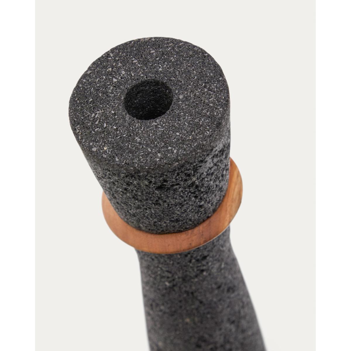 Naro stone vase with ring details 30cm – image 3