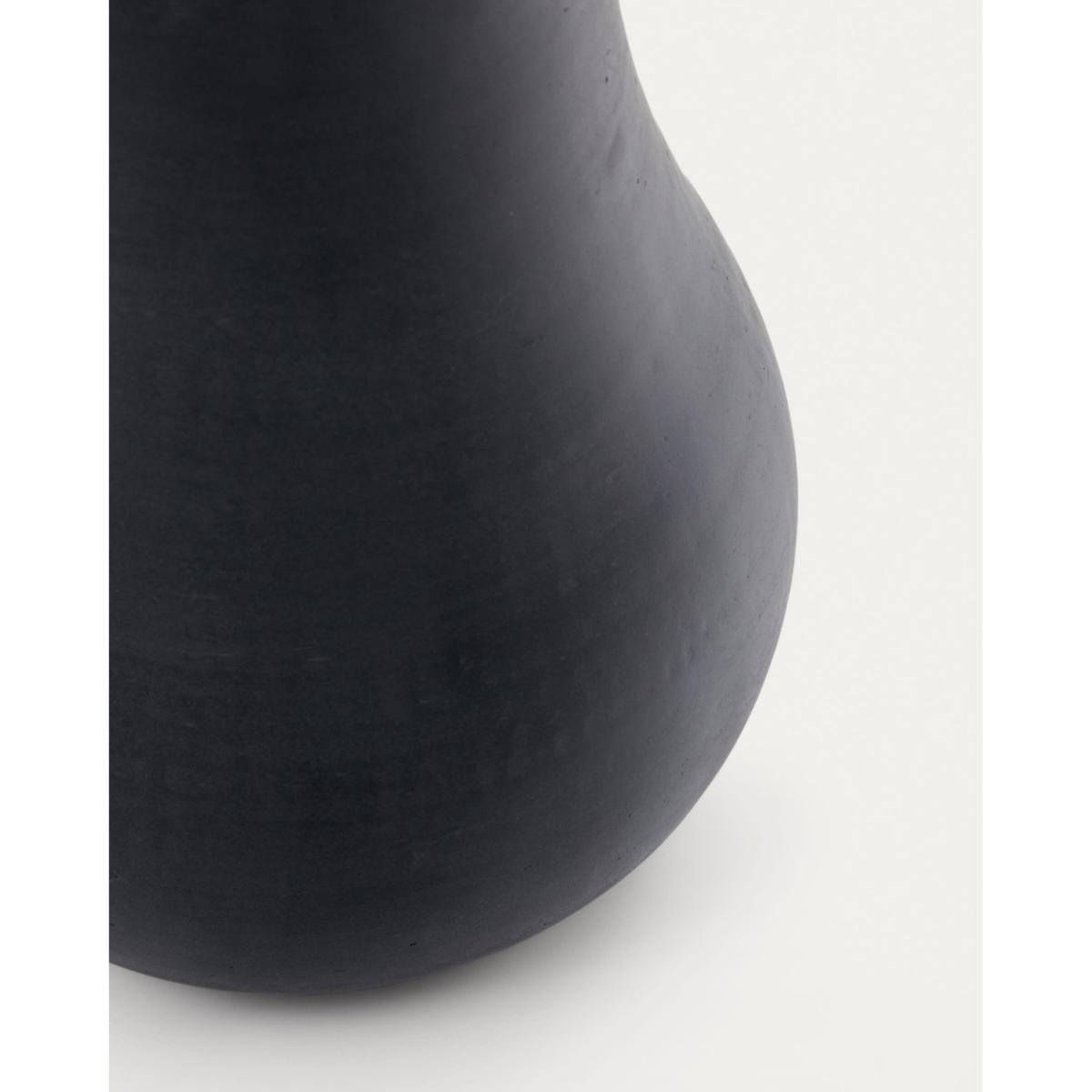 Silaia terracotta vase in a black finish 30 cm – image 3