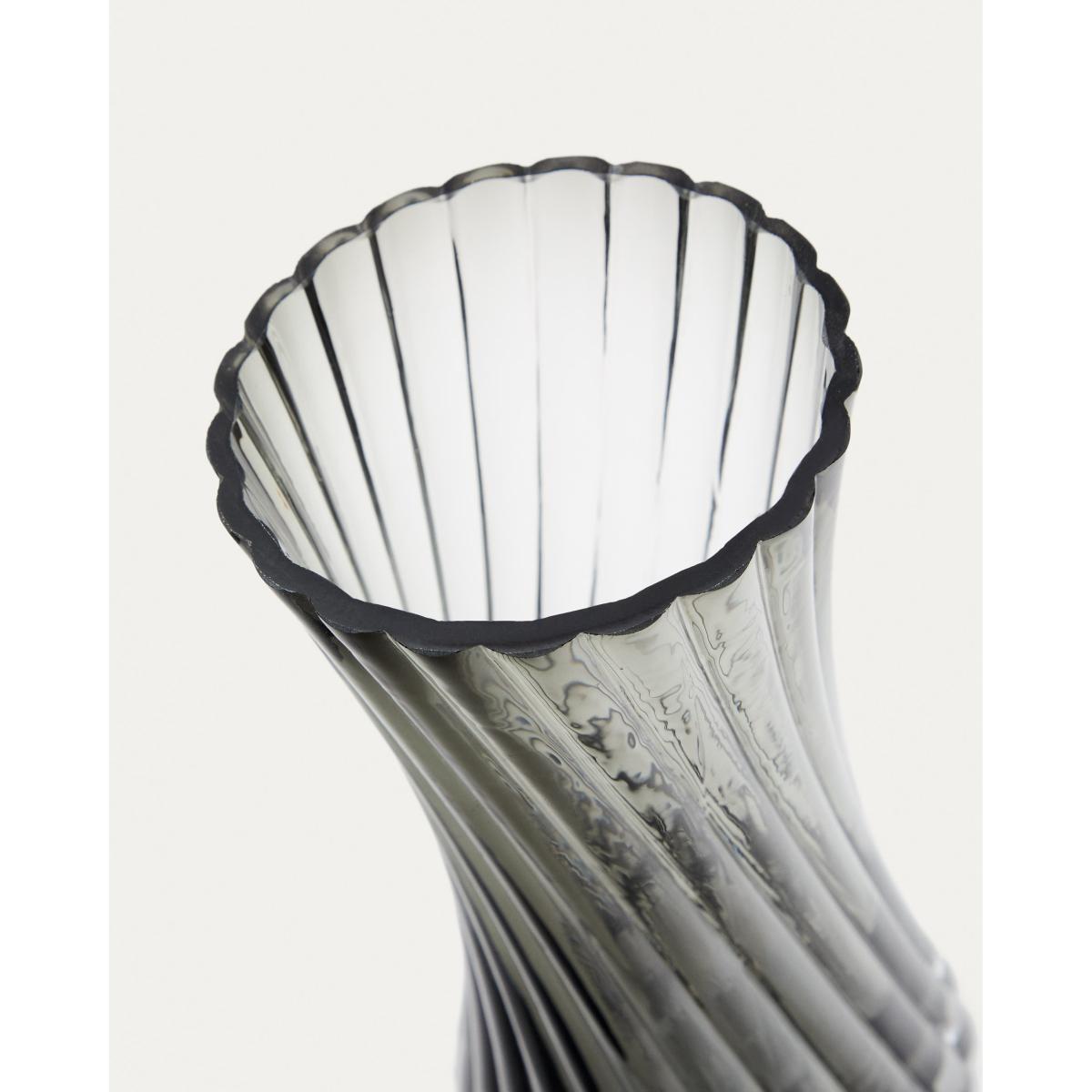 Arep grey glass vase, 22.5 cm – image 2