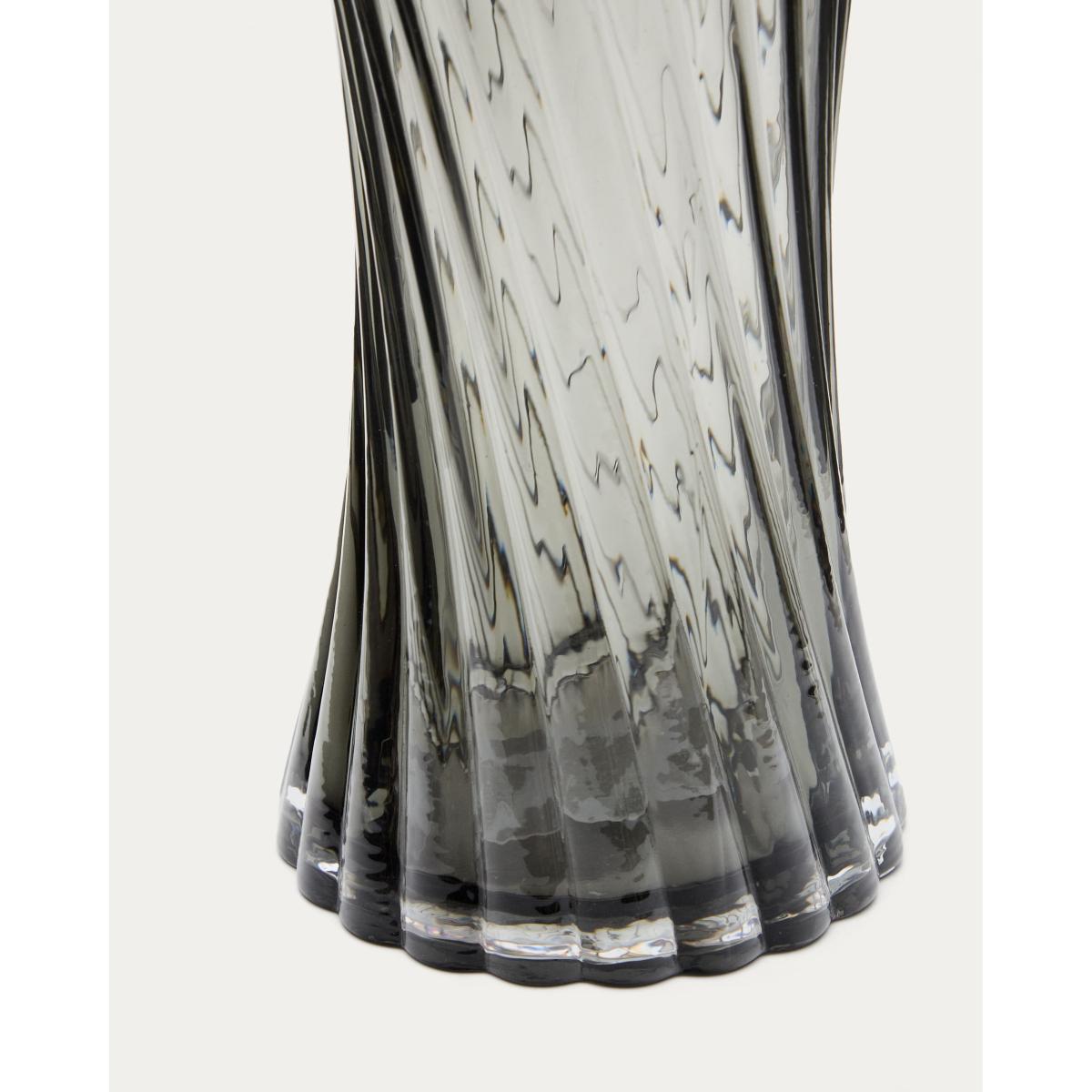 Arep grey glass vase, 22.5 cm – image 3