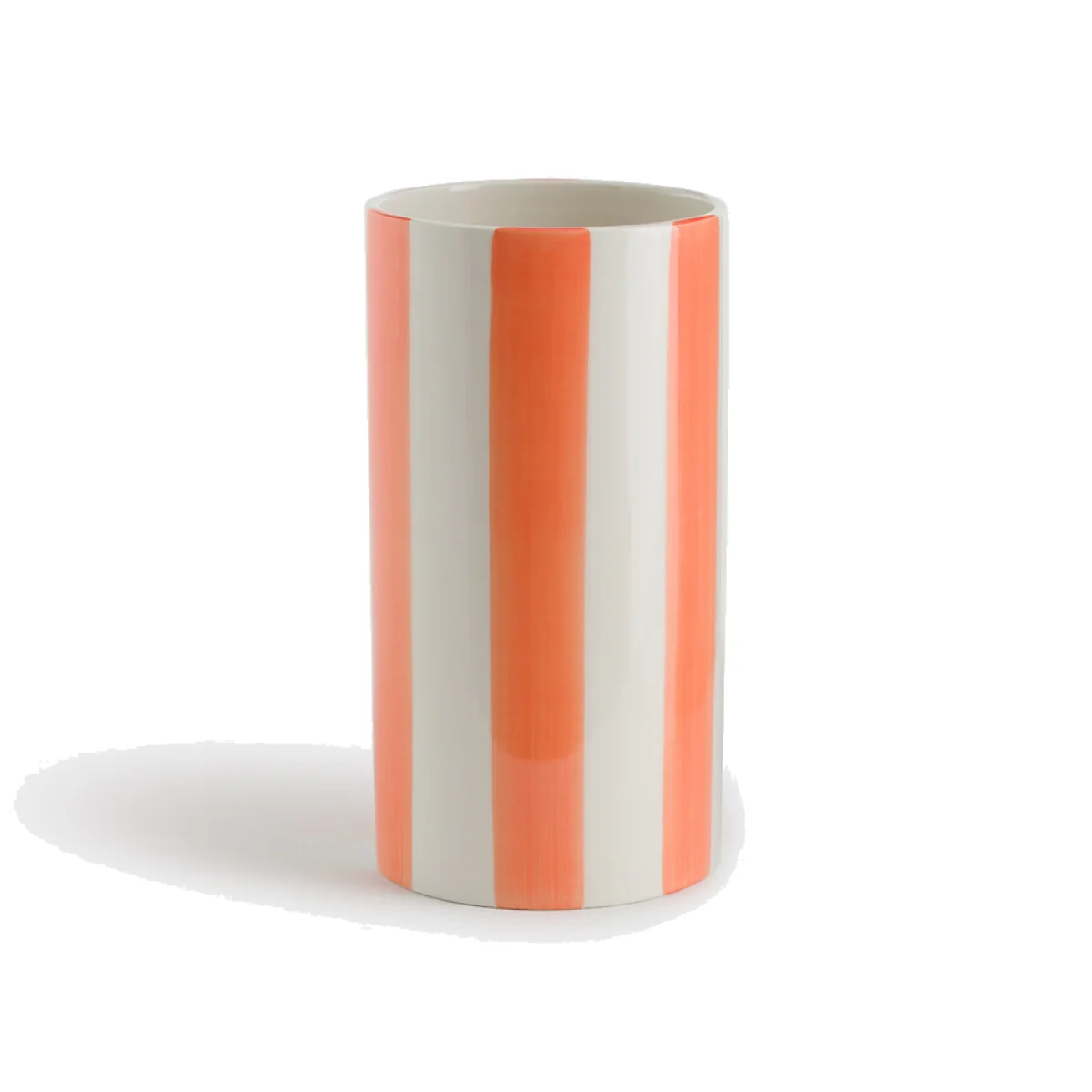Jaoma Striped Ceramic Vase, H18cm – image 1