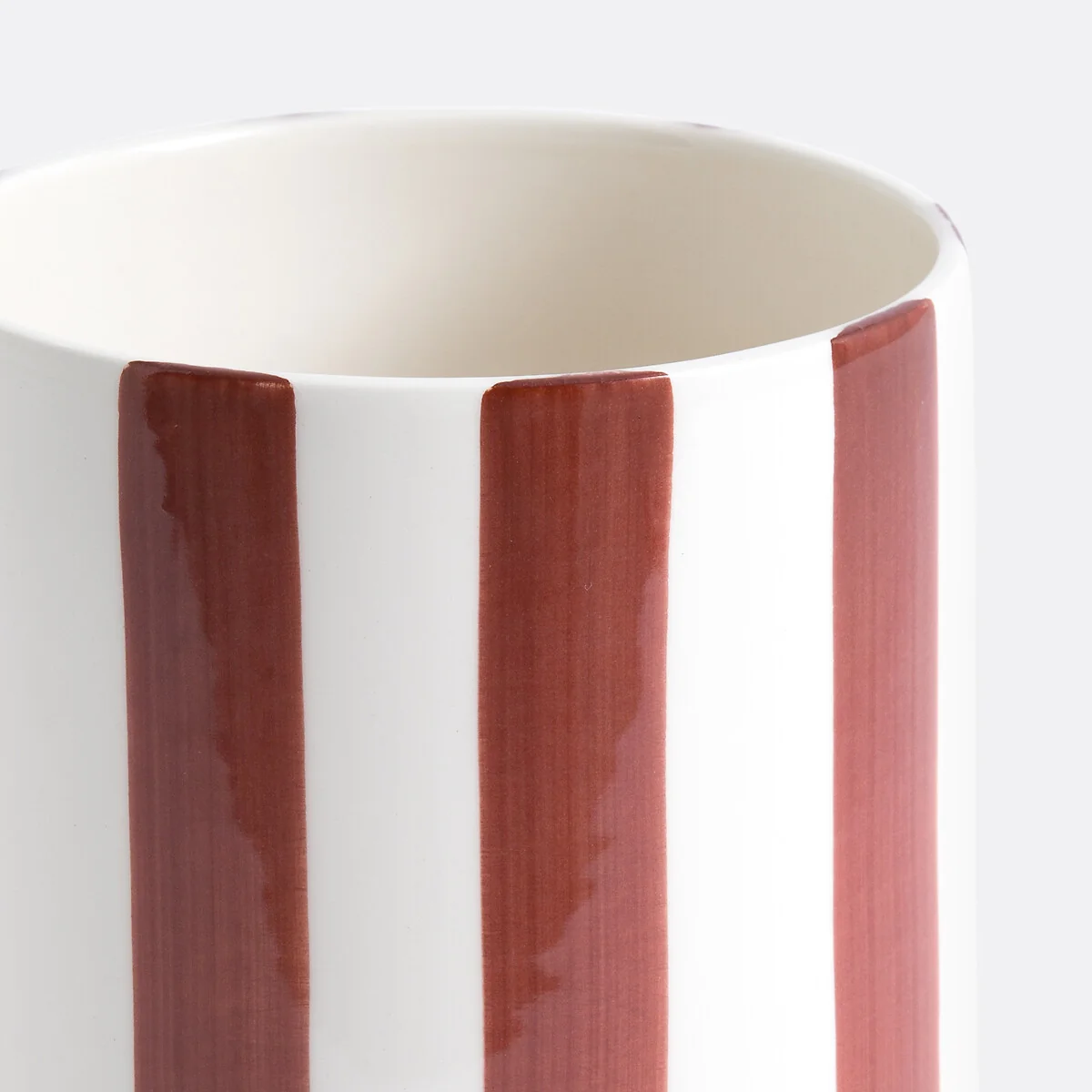 Jaoma Striped Ceramic Vase, H25cm – image 3