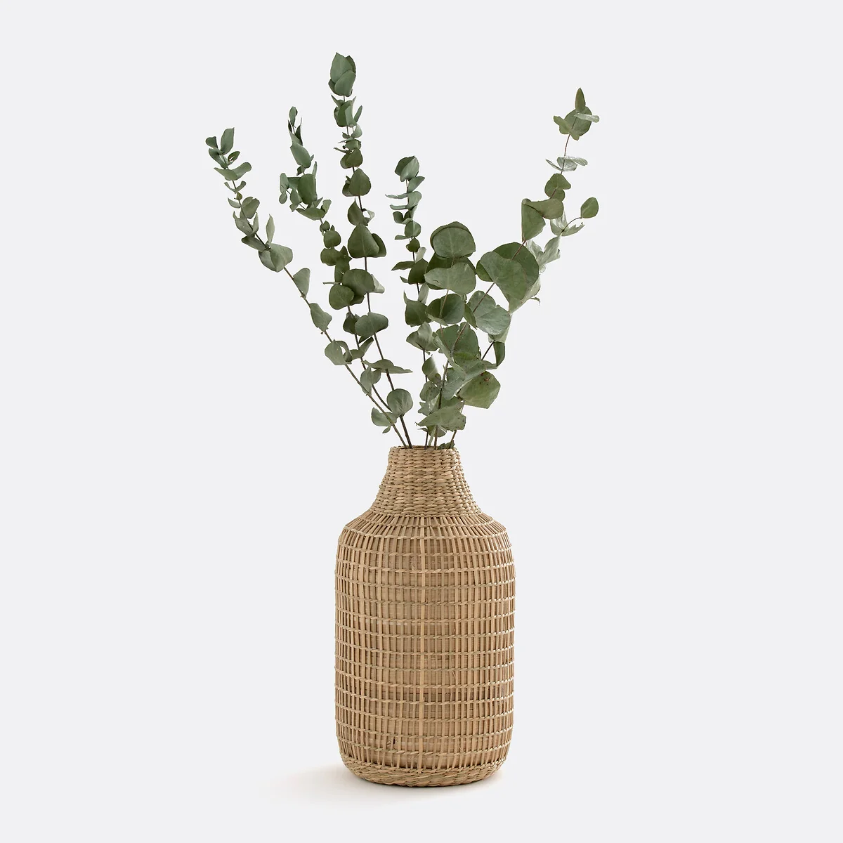 Plooming Decorative Vase in Woven Bamboo – image 2