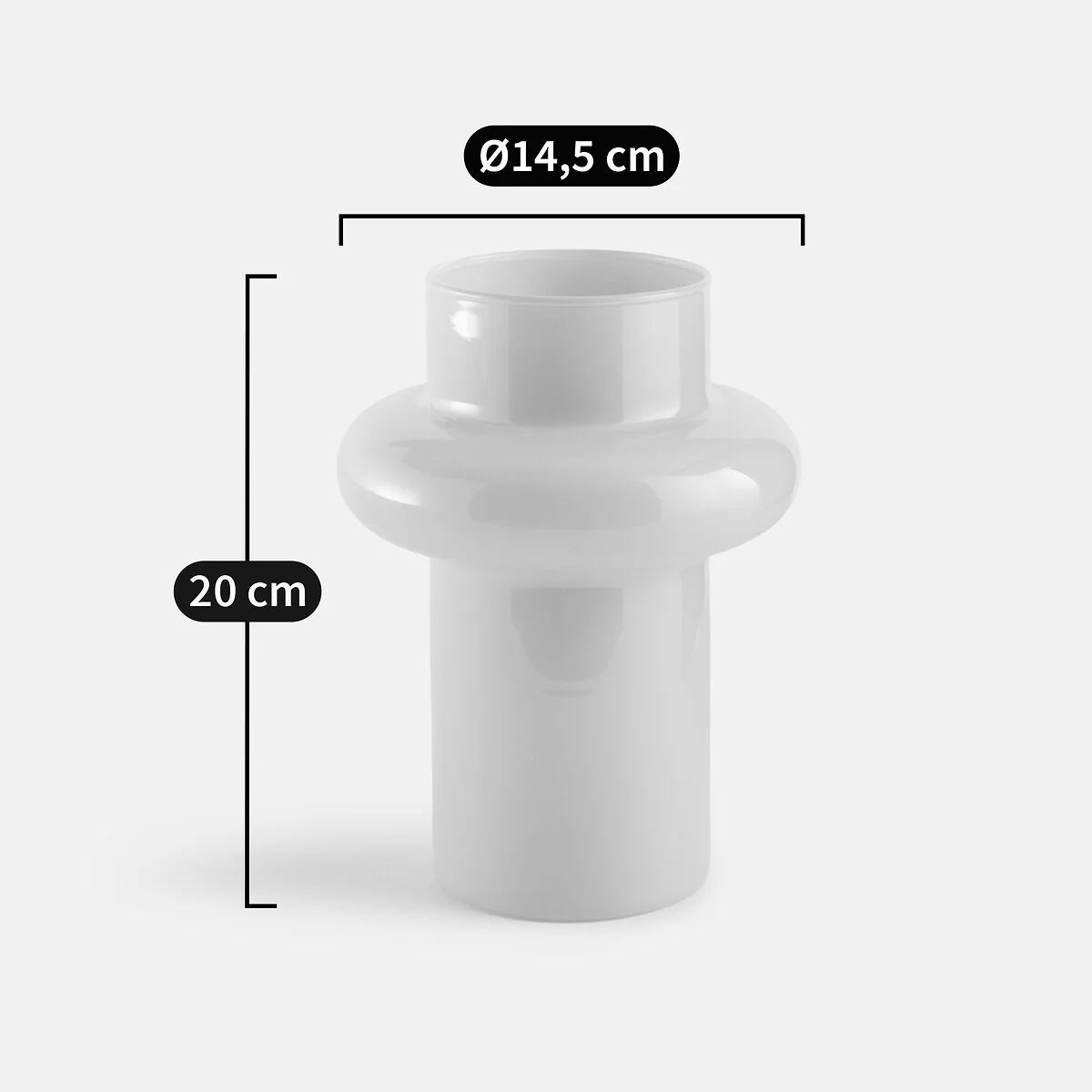 Orlya Glass Vase Height 20cm – image 5
