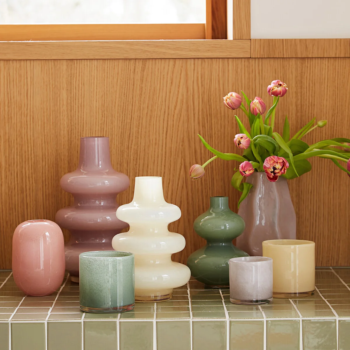 Olia Glass Vase H18cm – image 2