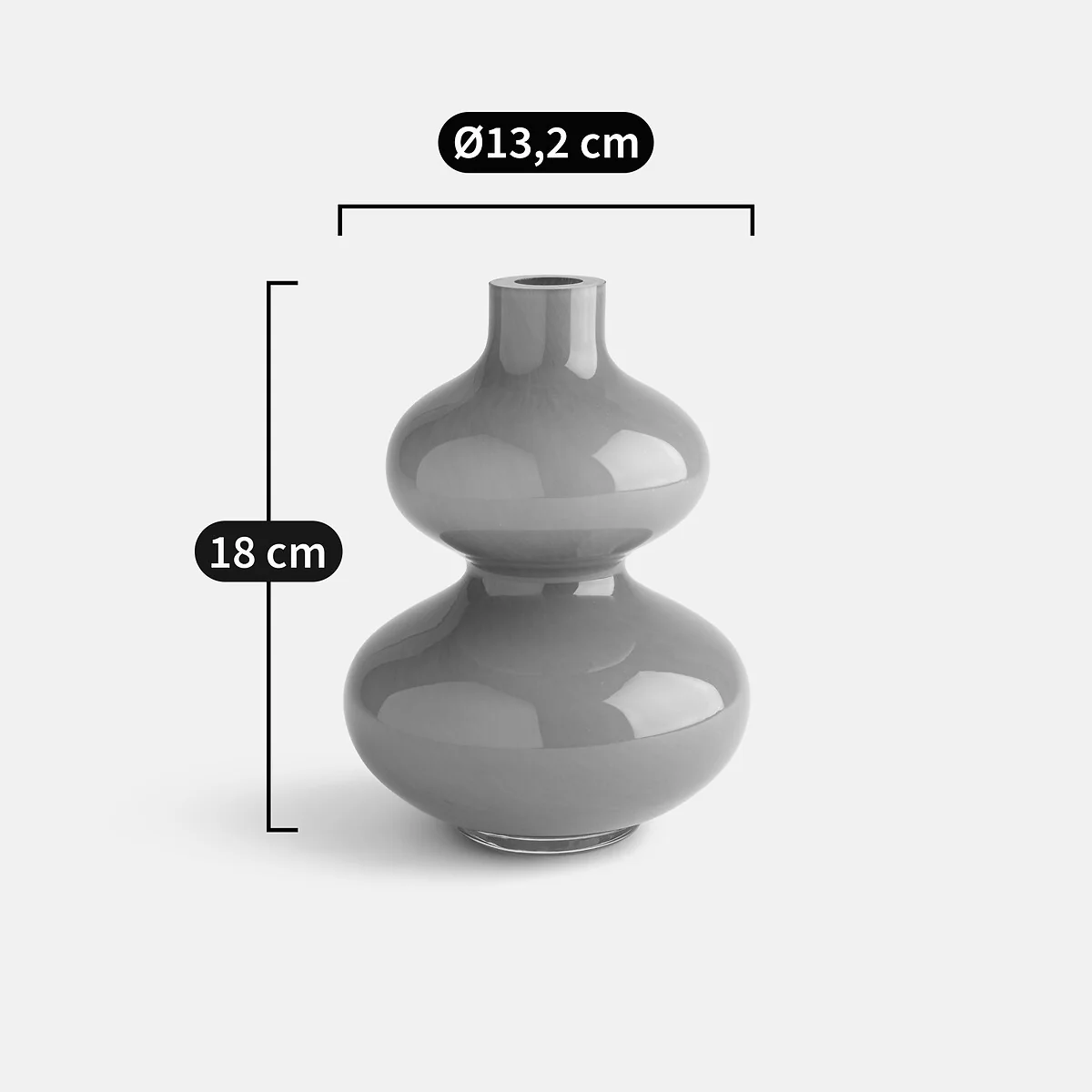 Olia Glass Vase H18cm – image 4