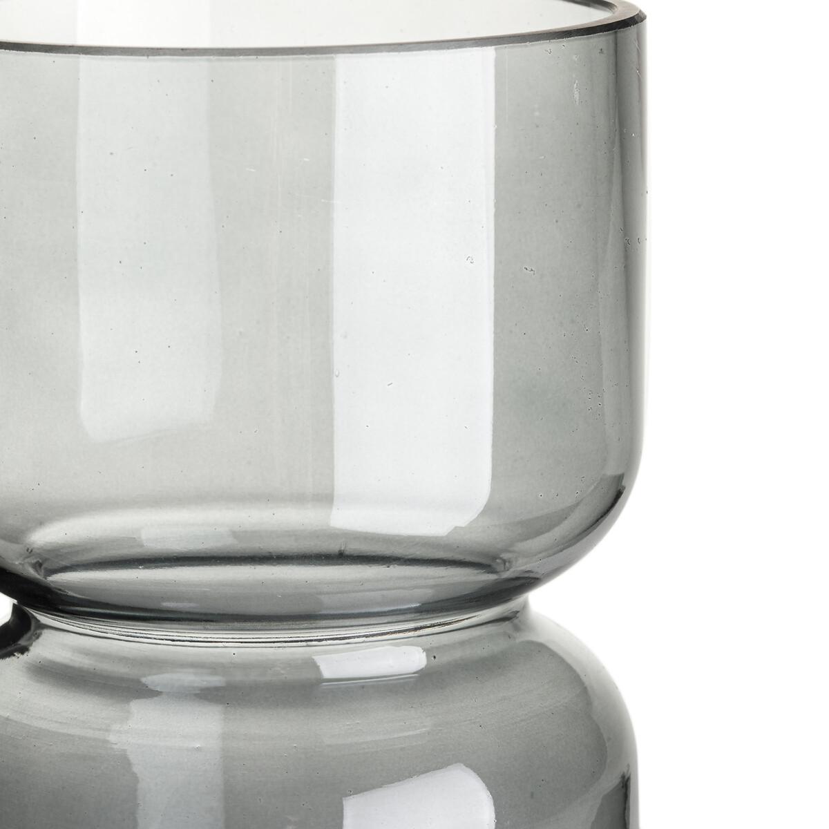 Sinao 22cm High Smoked Glass Vase – image 2