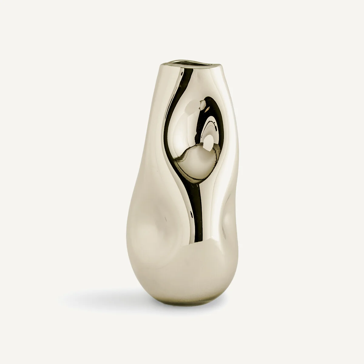 Cozi 43cm High Hand-Blown Metallic Glass Vase – image 2