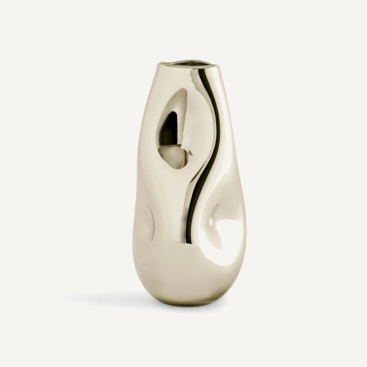 Cozi 43cm High Hand-Blown Metallic Glass Vase – image 3