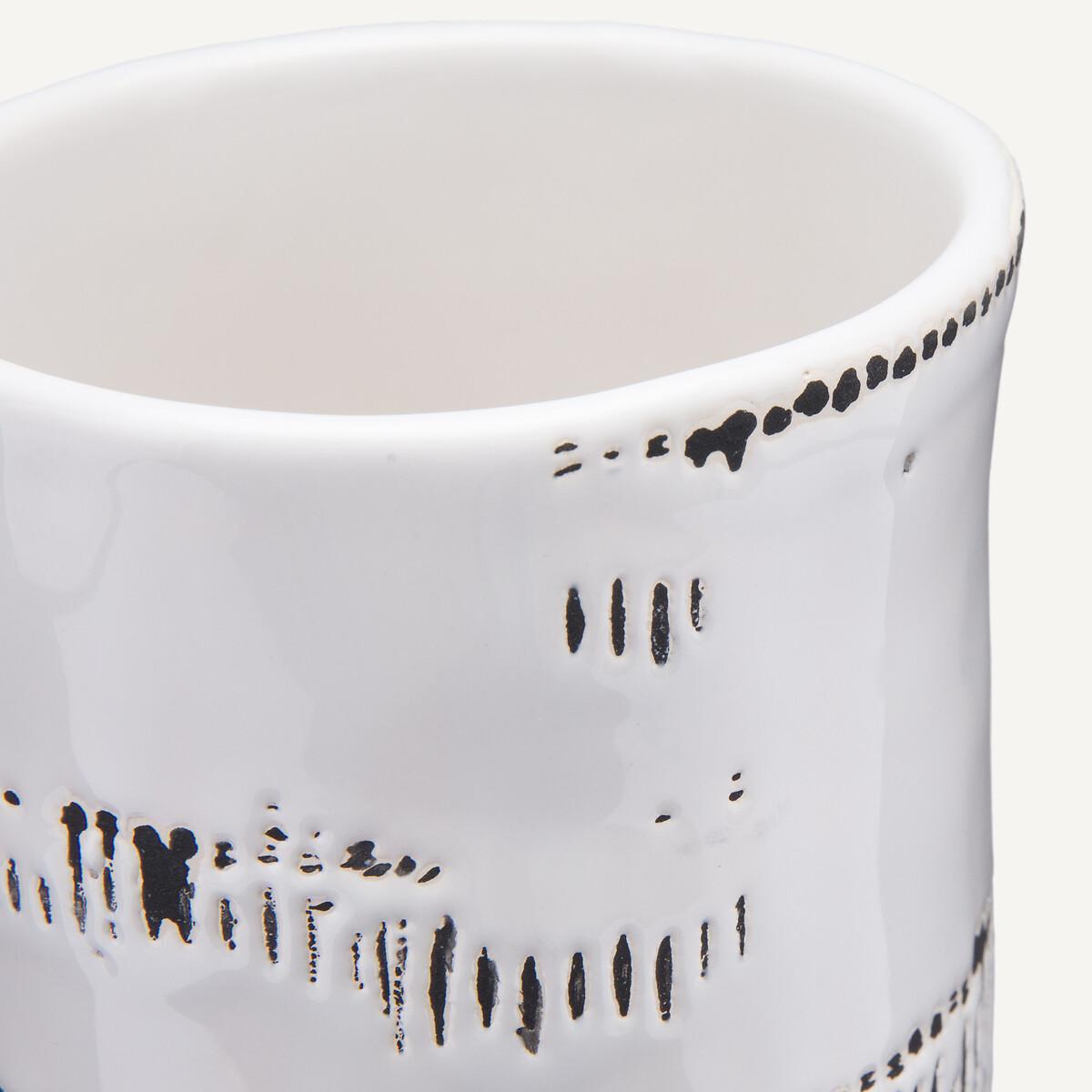 Raw Glazed Ceramic Vase, H22.5cm – image 3