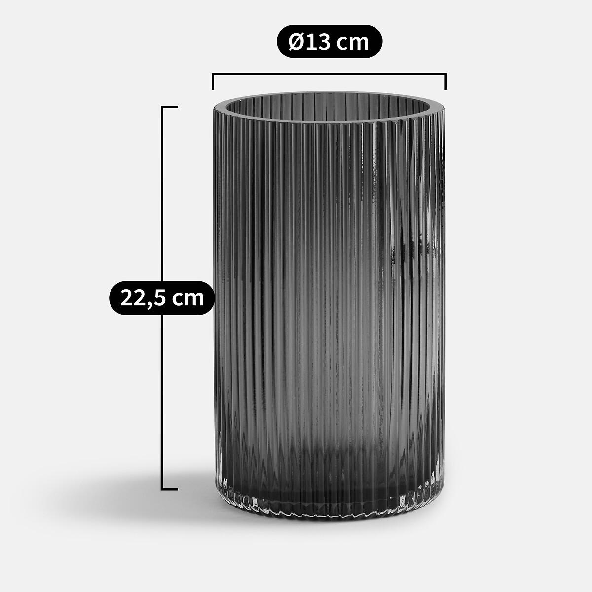 Marevia Glass Vase with Striped Effect – image 4