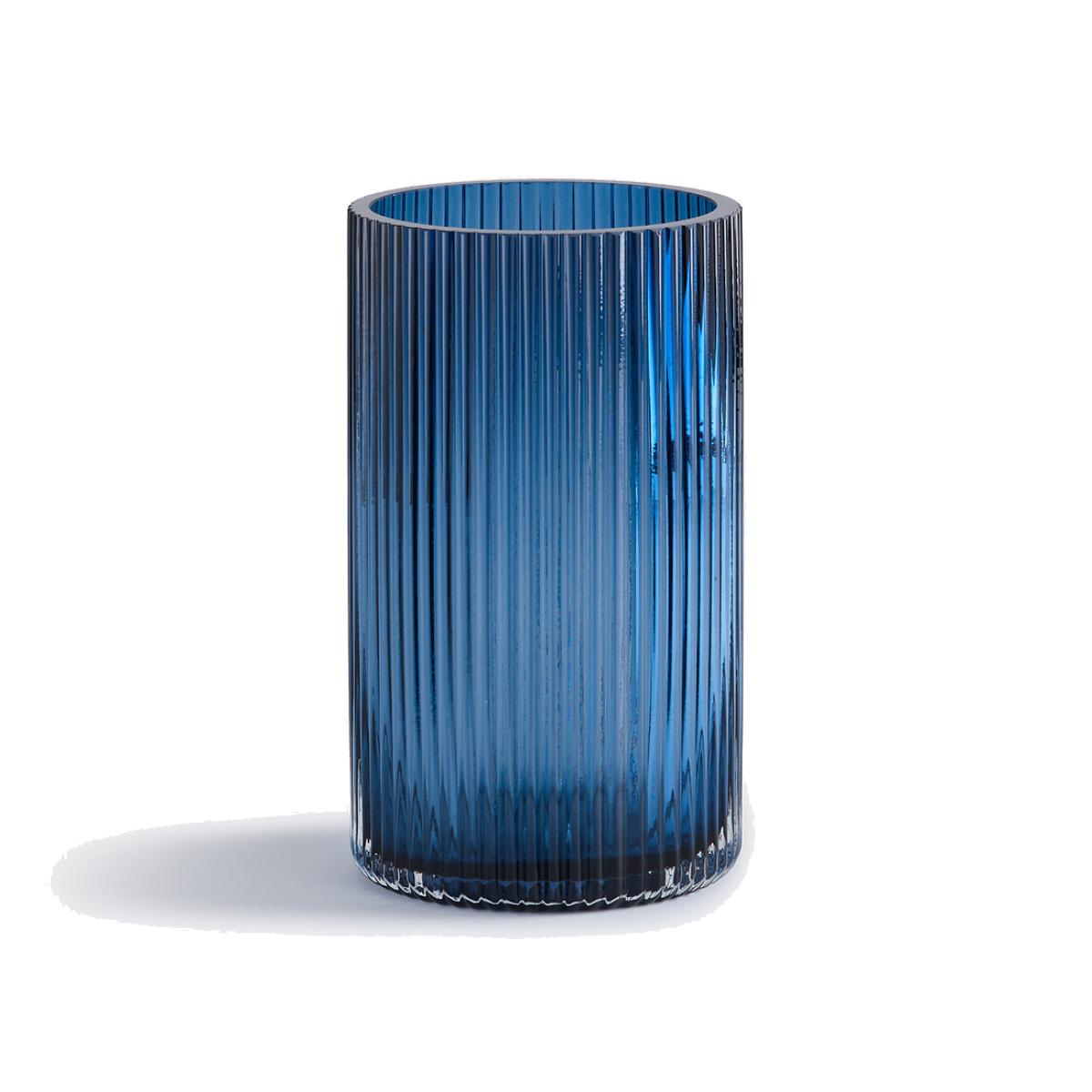 Marevia Glass Vase with Striped Effect – image 1