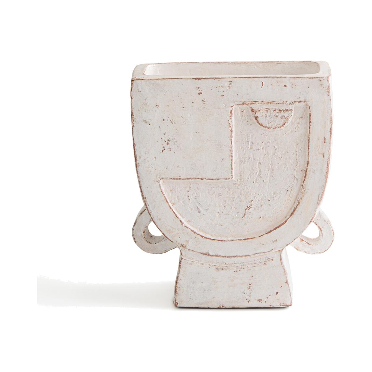 Atali Large Face Terracotta Vase – image 1