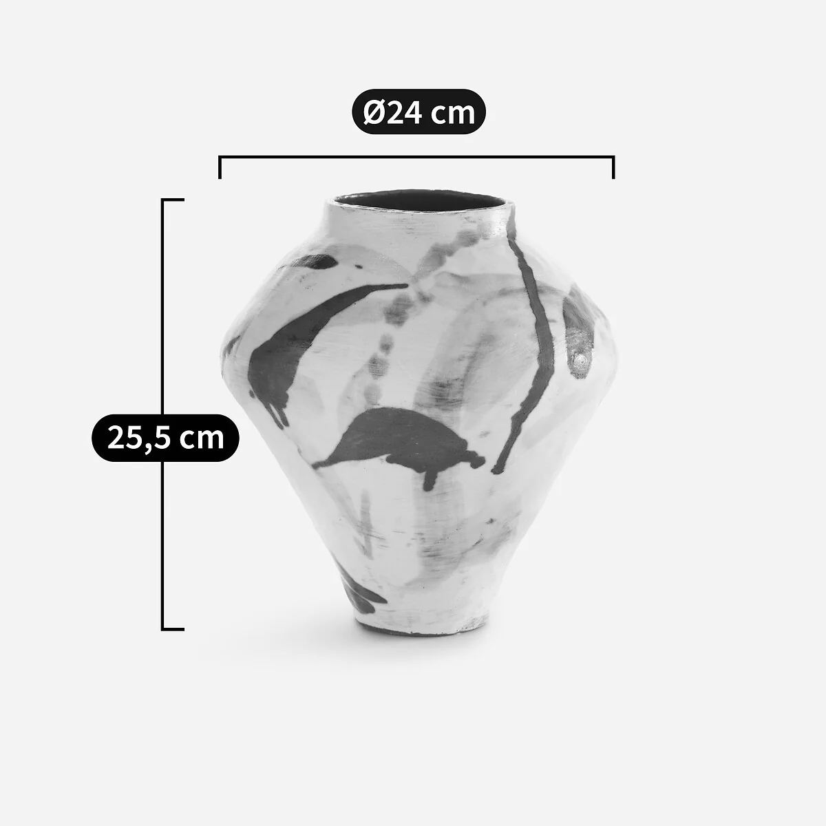 Artelo Mottled Ceramic Vase – image 6