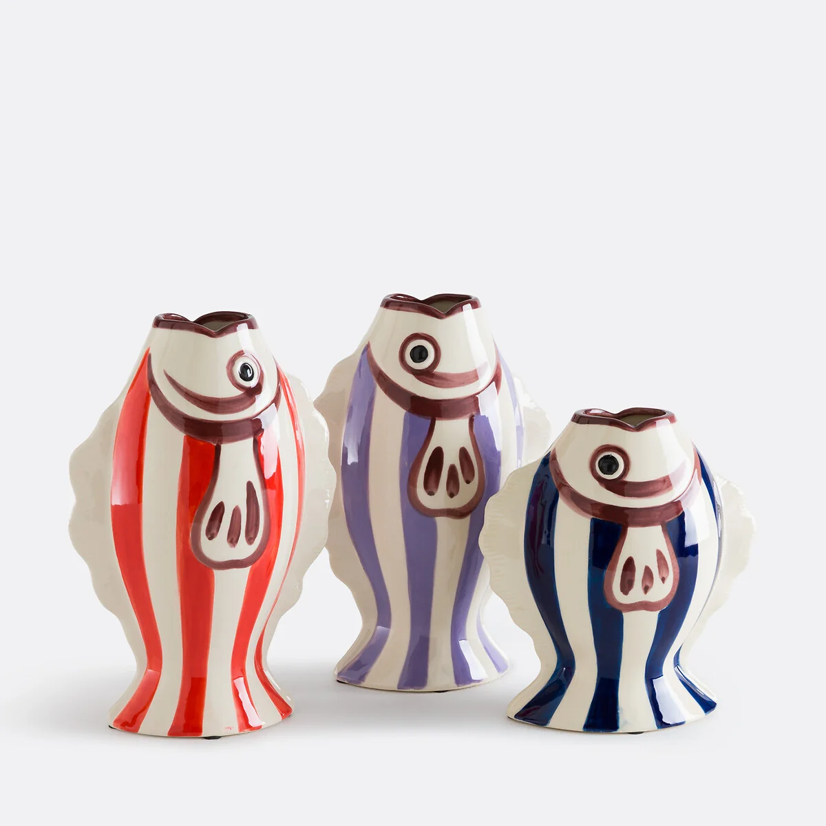 Fiska Ceramic Fish-Shaped Vase 31cm High – image 5