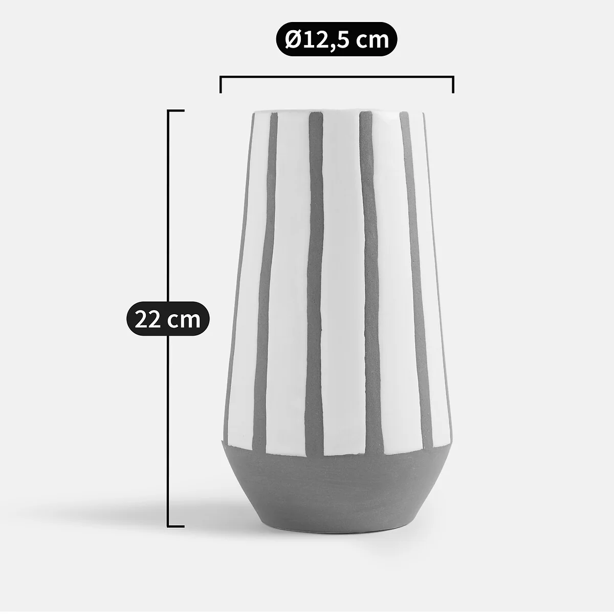Selora Two-Tone Ceramic Vase H22cm – image 3
