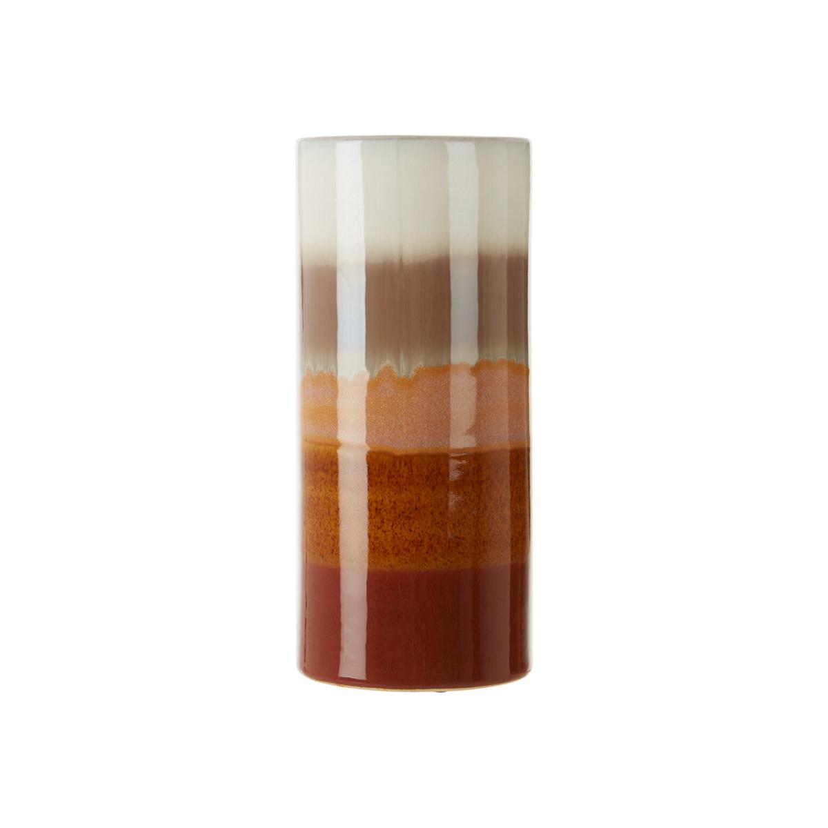Stoneware Vase in Rust Stripe – image 1