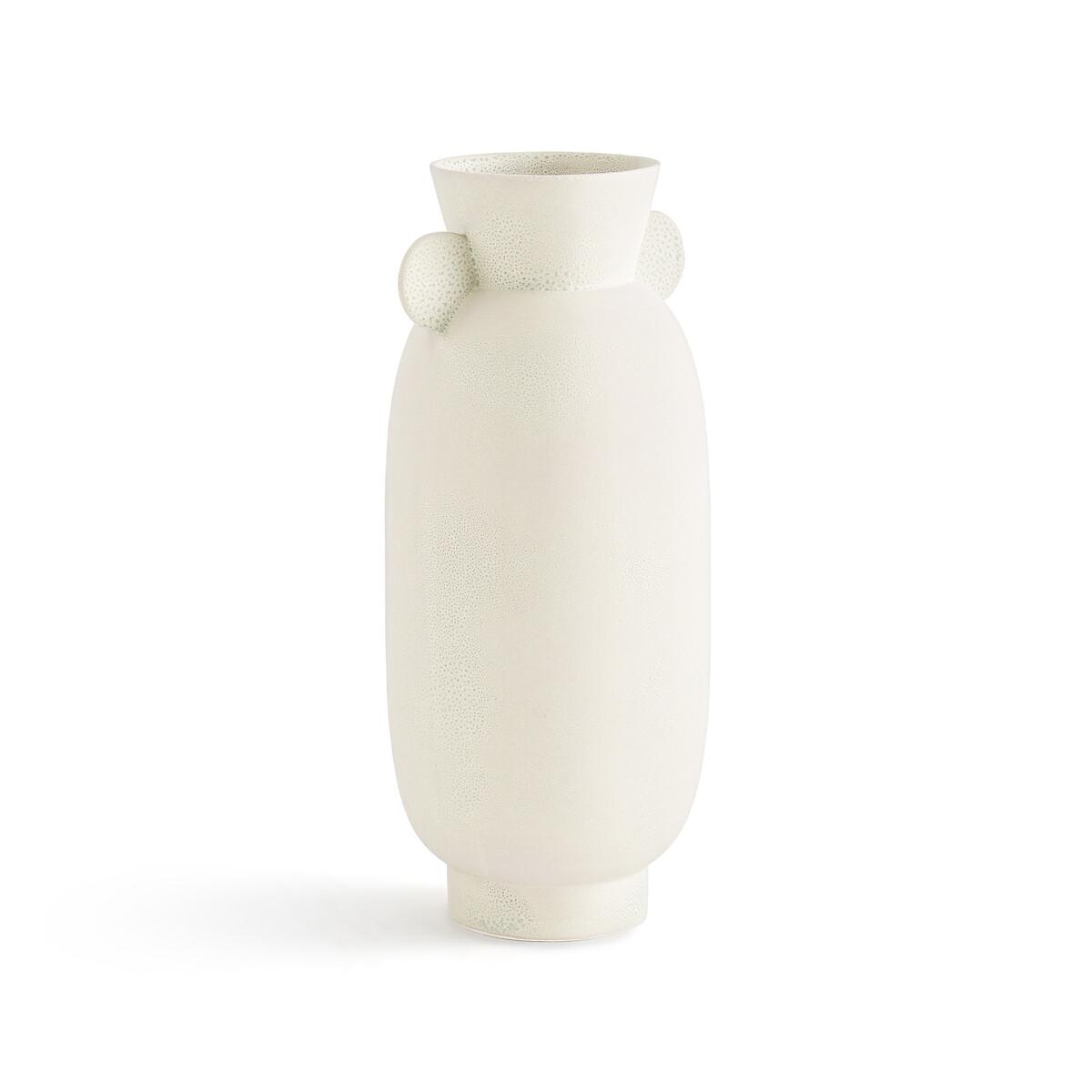 Onega White Ceramic Vase – image 2