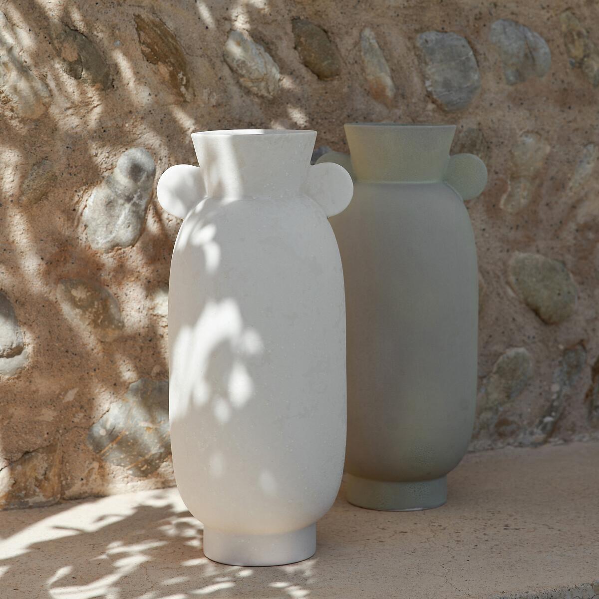 Onega White Ceramic Vase – image 4